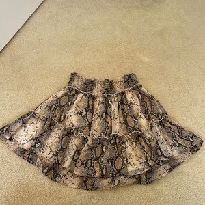 Snake Print Skirt